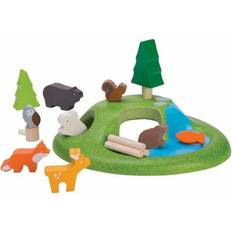 Ekologiska Lekset Plantoys Ekologiskt Set med Skog & Vilda Djur Animal Set