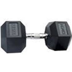 DKN Rubber Hex Dumbbell 27.5kg