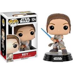 Toy Figures Funko Pop! Star Wars Rey with Lightsaber