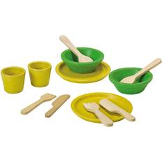 Gummi Rolleksaker Plantoys Matservis i Trä