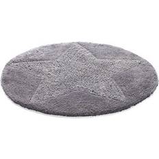 Gris - Rond Tapis de bain Etol Star Gris 55cm