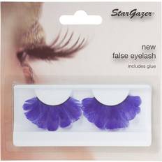 Feathered False Eye Lashes #47 Purple Feather