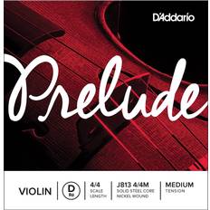 D'Addario Cuerda individual Re para violín Prelude, escala 4/4, tensión media