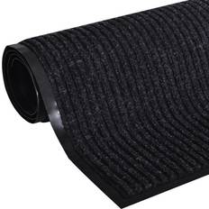 Monochrome Entrance Mats vidaXL PVC Black 60x90cm