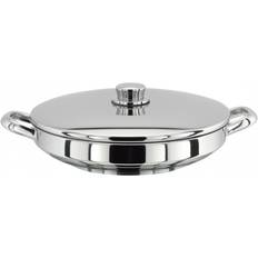 Dishwasher Safe Paella Pans Stellar 8000 with lid 30 cm