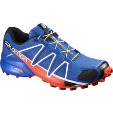 Fast Lacing System Running Shoes Salomon Speedcross 4 M - Blue Yonder/Black/Lava Orange