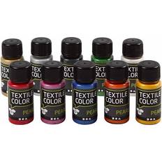 Gule Tekstilfarger Textile Color Paint Pearl 10x50ml