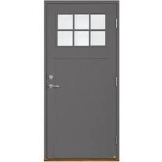 Leksandsdörren Smedby Ytterdörr Klarglas S 6000-N V (100x210cm)