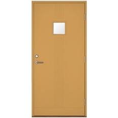 Gul Ytterdörrar Leksandsdörren Lindberg Ytterdörr Klarglas S 2040-Y20R V (100x210cm)