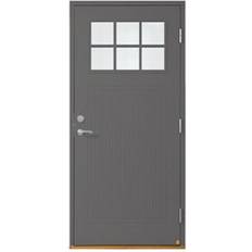 Leksandsdörren Västannor Ytterdörr Klarglas S 6000-N V (90x210cm)