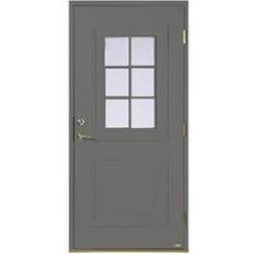 Leksandsdörren Hjortnäs Ytterdörr Cotswoldglas S 6000-N V (100x210cm)