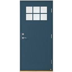 Leksandsdörren Västannor Ytterdörr Klarglas S 6020-B V (90x210cm)