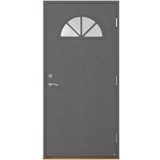 Leksandsdörren Hedby Ytterdörr Katedralglas S 6000-N V (90x210cm)