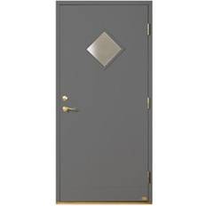 Leksandsdörren Olsnäs Ytterdörr Klarglas S 6000-N H (90x210cm)