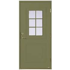 Leksandsdörren Hjortnäs Ytterdörr Cotswoldglas S 5020-G70Y V (90x210cm)