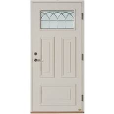 Leksandsdörren Karlsvarvet Ytterdörr Maskinantikt glas S 0502-Y50R V (90x200cm)