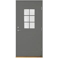 Leksandsdörren Helgås Ytterdörr Klarglas S 6000-N V (90x210cm)