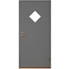 Leksandsdörren Djura Ytterdörr Klarglas S 6000-N V (90x210cm)