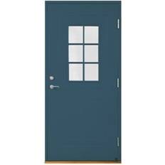 Leksandsdörren Helgås Ytterdörr Klarglas S 6020-B V (100x210cm)