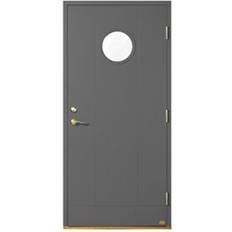 Leksandsdörren Lycka Ytterdörr Klarglas S 6000-N V (90x200cm)