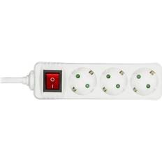 Deltaco Accesorios Eléctricos Deltaco Microconnect Regleta de Enchufes 3 Vías Schuko con Cable 5m