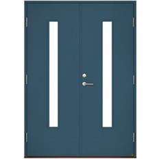 Leksandsdörren Laknäs Ytterdörr Klarglas S 6020-B V (130x210cm)