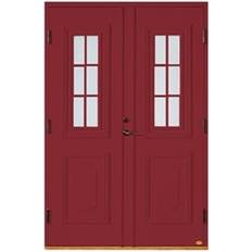 H - Röd Dörrar Leksandsdörren Hjortnäs Ytterdörr Cotswoldglas S 4050-R H (140x200cm)