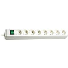 Brennenstuhl 1159320018 Multipresa con interruttore 8 scomparti Bianco Schuko 1 pz