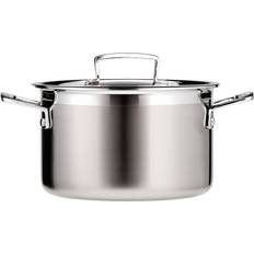 Le Creuset Måttskalor Övriga grytor Le Creuset 3-Ply Stainless Steel Deep med lock 4 L 20 cm