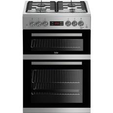 60cm Gas Cookers Beko KDG653S Silver