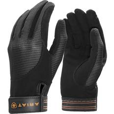 Ariat Air Grip Gloves - Black Cotton Twill