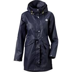 Bomull - Dam Regnkläder Didriksons Aurora Women's Parka - Navy