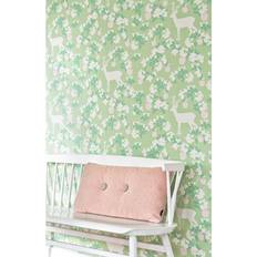 Majvillan Tapete Apple Garden von Soft Green/ Light Pink grün/hellgrün
