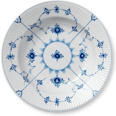 Royal Copenhagen Soup Plates Royal Copenhagen Blue Fluted Plain Soup Plate 9.055"