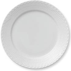 Royal copenhagen white fluted half Royal Copenhagen White Fluted Half Lace Dinner Plate 27cm