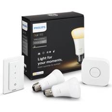 Philips Hue E27 Lampadine Philips Hue White Amb. Starter Kit w/Bridge & Dimmer