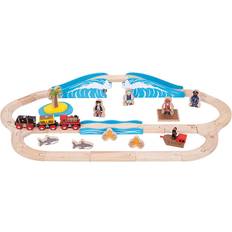 Pirates Toy Trains Bigjigs Pirate Train Set