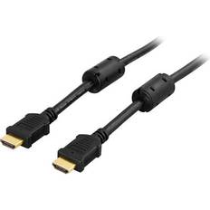 Deltaco Ferrite HDMI - HDMI 5m