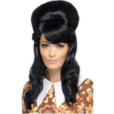 Smiffys 60-tals Beehive Svart Peruk