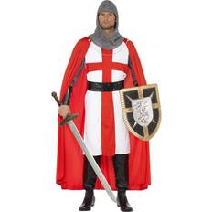 Smiffys St George Hero Costume Red & White