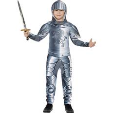 Grey Fancy Dresses Fancy Dress Smiffys Deluxe Armoured Knight Costume