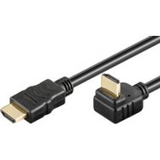 HDMI Cables - One Connector MicroConnect Gold HDMI - HDMI High Speed with Ethernet (angled) 1.5m