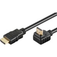 Vinklad hdmi kabel 3m MicroConnect HDMI - HDMI High Speed with Ethernet (angled) 3m