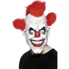 Halloween Masker Smiffys Scary Clown Mask with Hair