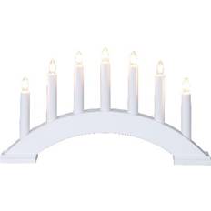 Star trading ljusstake 7 grå Star Trading Bea White Adventsljusstake 39cm