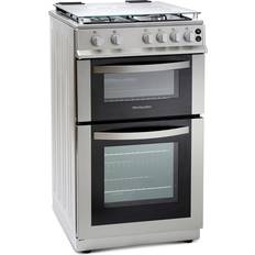 50cm - Dual Fuel Ovens Gas Cookers Montpellier MDG500LS White, Black, Silver