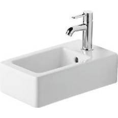 Lavabos de baño Duravit Handwaschbecken Vero 25 cm Mit Überlauf Mit Hahnlochbank