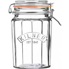 Kilner Kitchen Accessories Kilner Facetted Clip Top Kitchen Container 0.95L