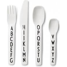 Design Letters Eat & Learn Toddler Fork, Knife & Spoon Set 4-pack