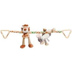 Beste Barnevognsleker Teddykompaniet Diinglisar Wild Carriage Pendant Lion & Elephant 2063